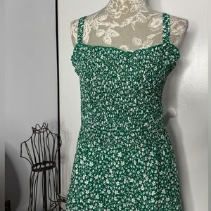 Kohl's Floral Green Dress Sundress